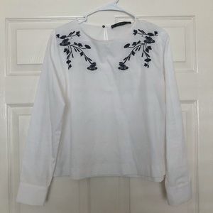 Zara Modern Embroidered Top